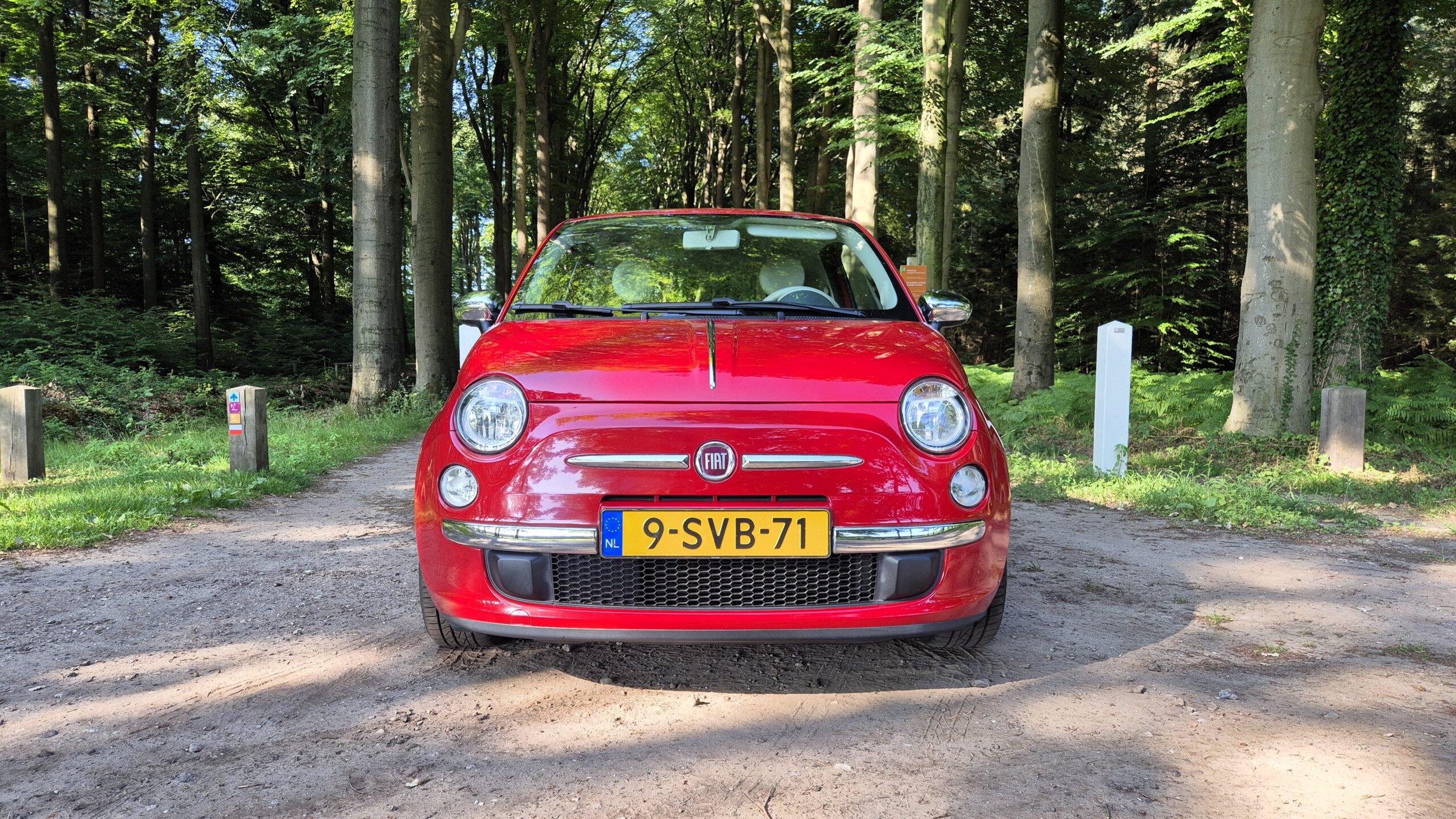 fiat 500 rood 2013
